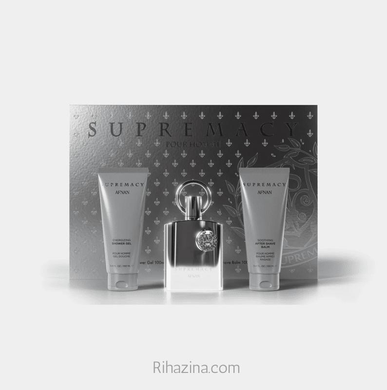 GIFT SET SUPREMACY SILVER Afnan Prix Maroc GIFT SET SUPREMACY SILVER Afnan Prix Maroc