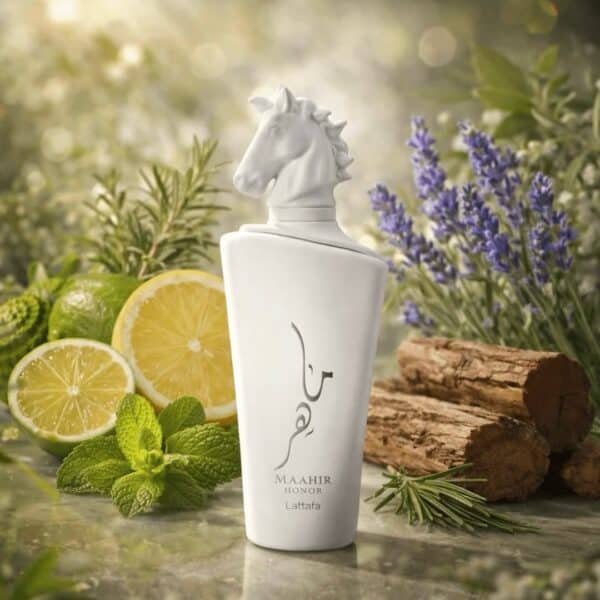 عطر ماهر هونر او دي بارفان من لطافة 100 ملLattafa Maahir Honor for Unisex Eau de Parfum 100 m